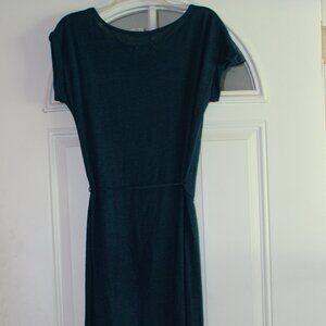 Share Lou & Grey 100% Linen Blue Maxi Dress Sz S Casual Lagenlook Preppy